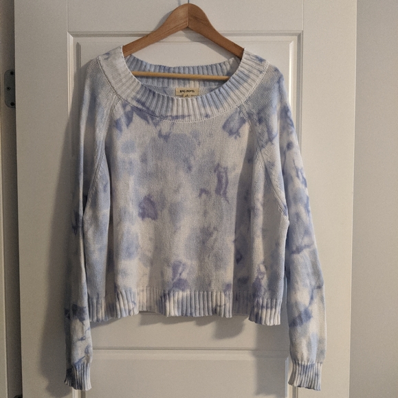 Blue tie dyed sweater - Picture 2 of 4